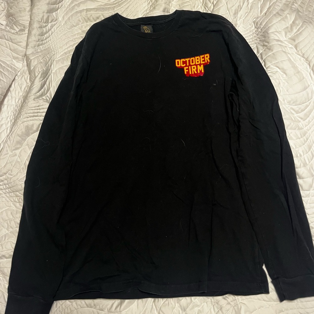 OVO October Firm black long sleeve shirt